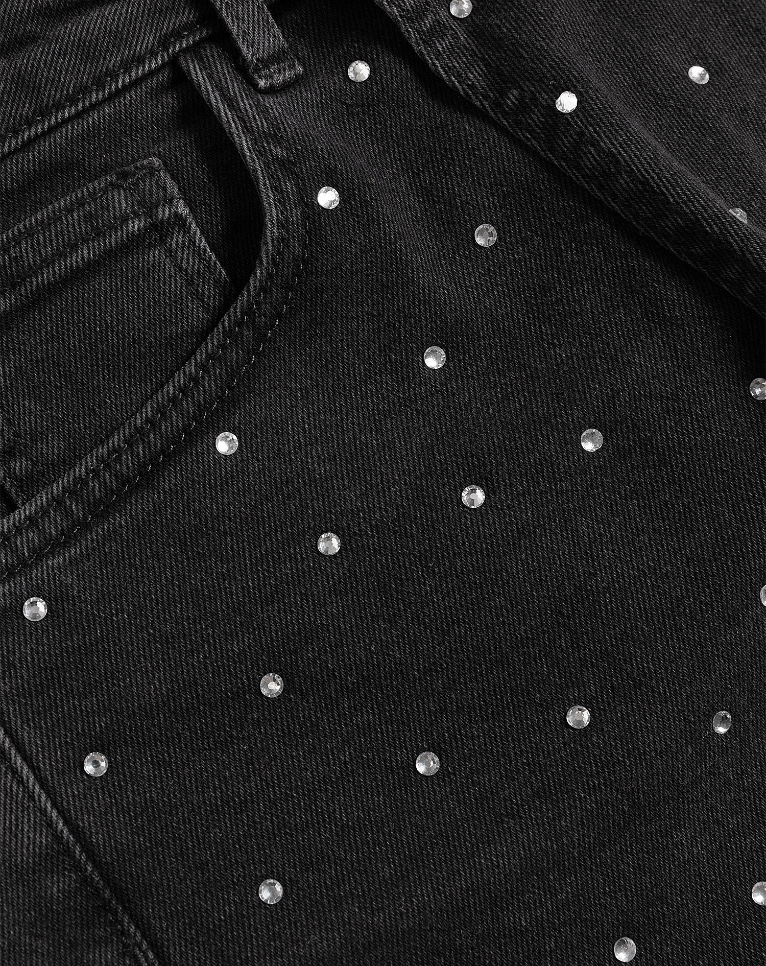 DIAMOND STUDS SKORT DONKERGRIJS - Image 6