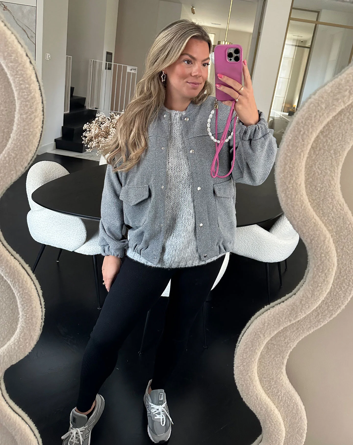 GRACIE BOMBER JACKET GRIJS - Image 4