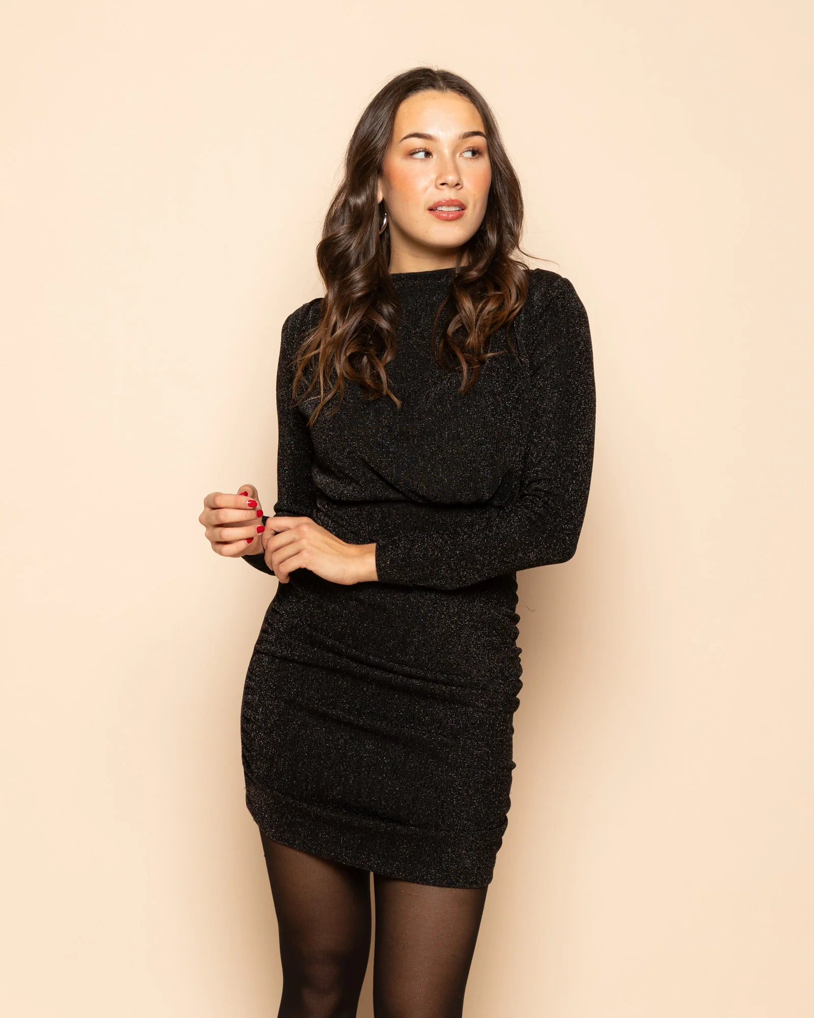 JOSH GLITTER DRESS ZWART - Image 3