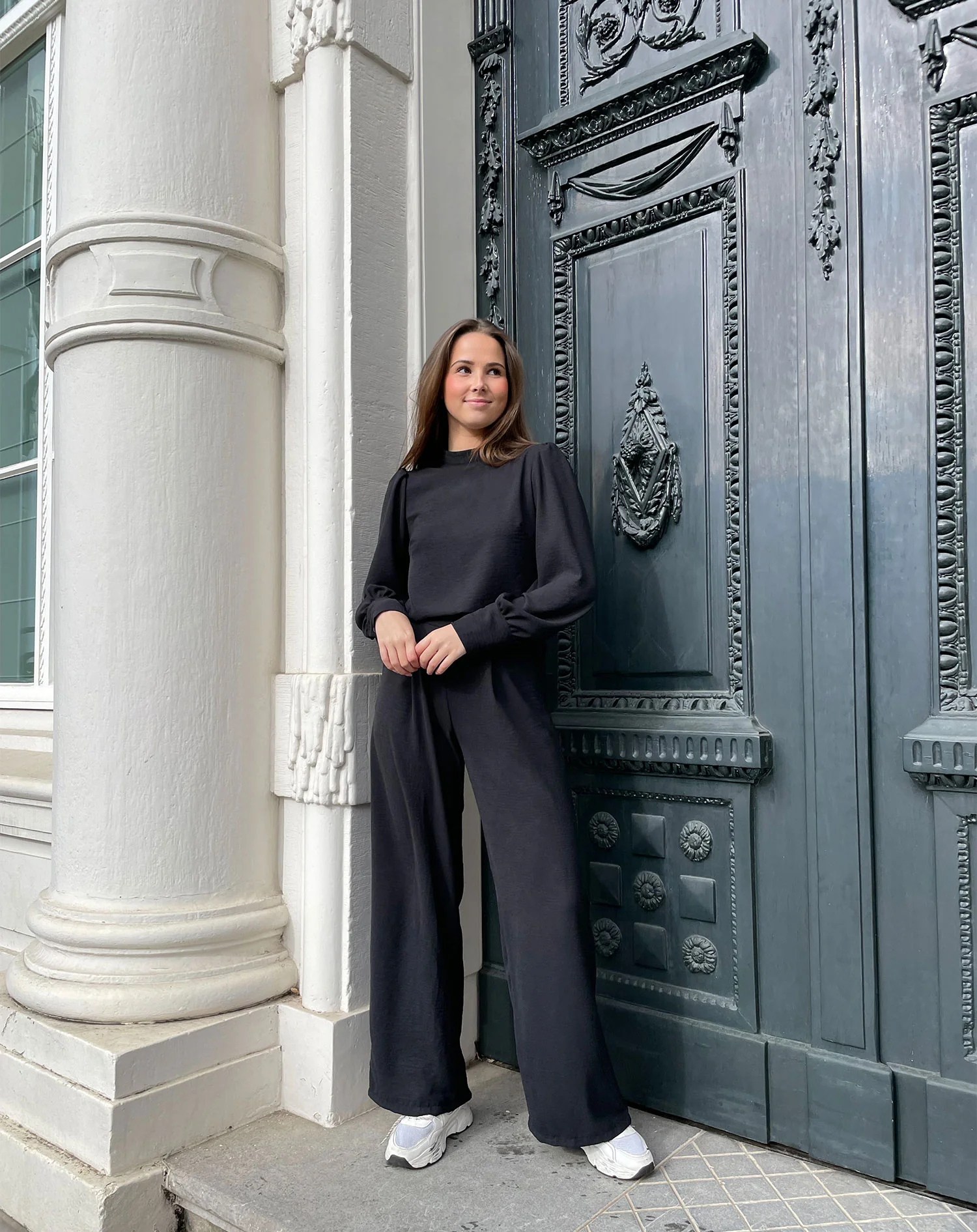 JULIE LONG SLEEVE TOP ZWART - Image 4