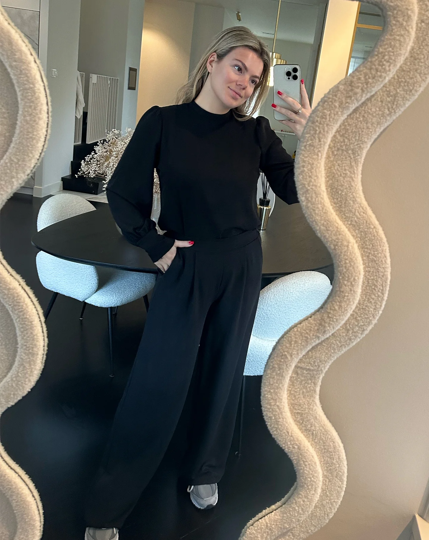 JULIE LONG SLEEVE TOP ZWART - Image 6