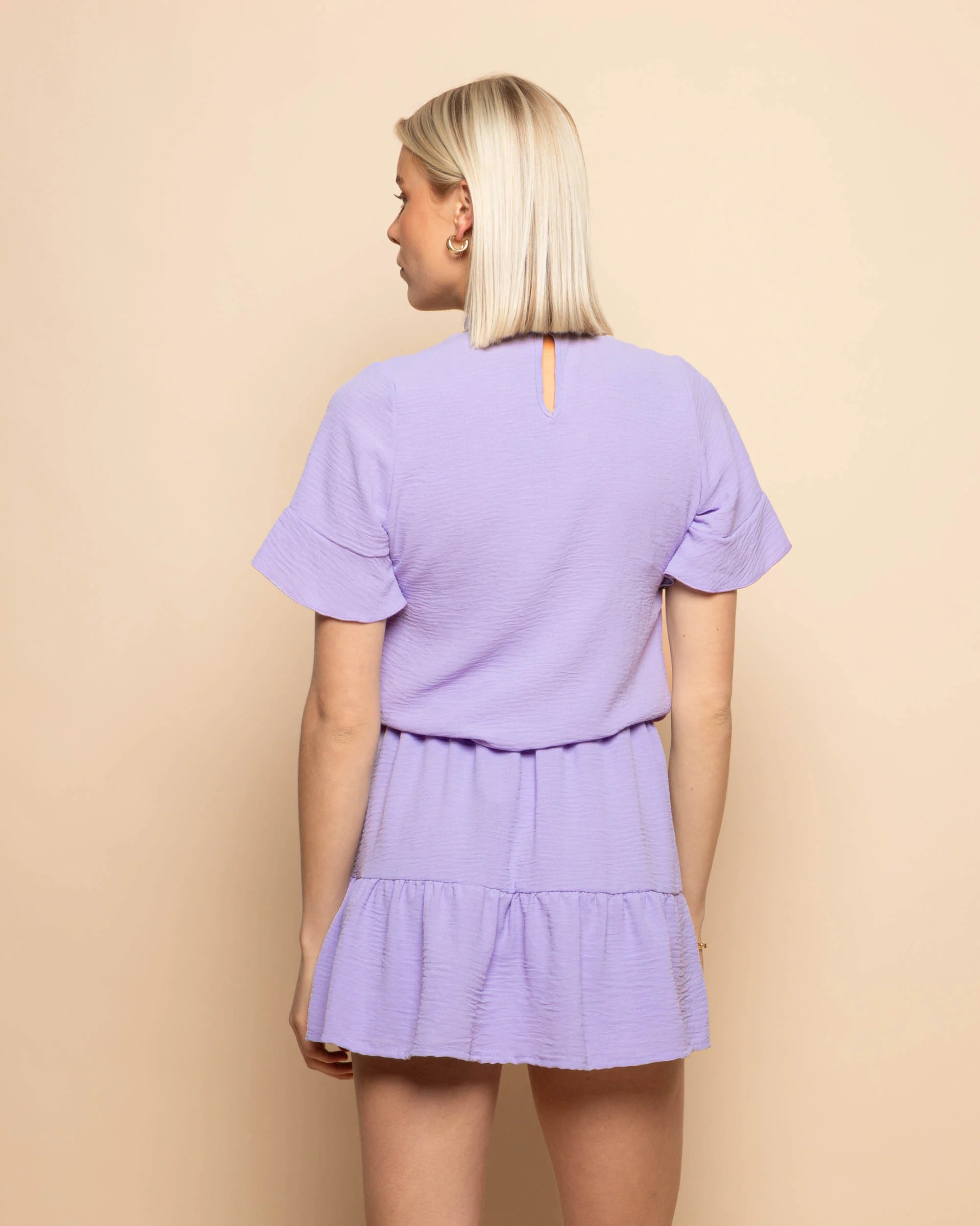 JULIE RUFFLE TOP LILA - Image 4