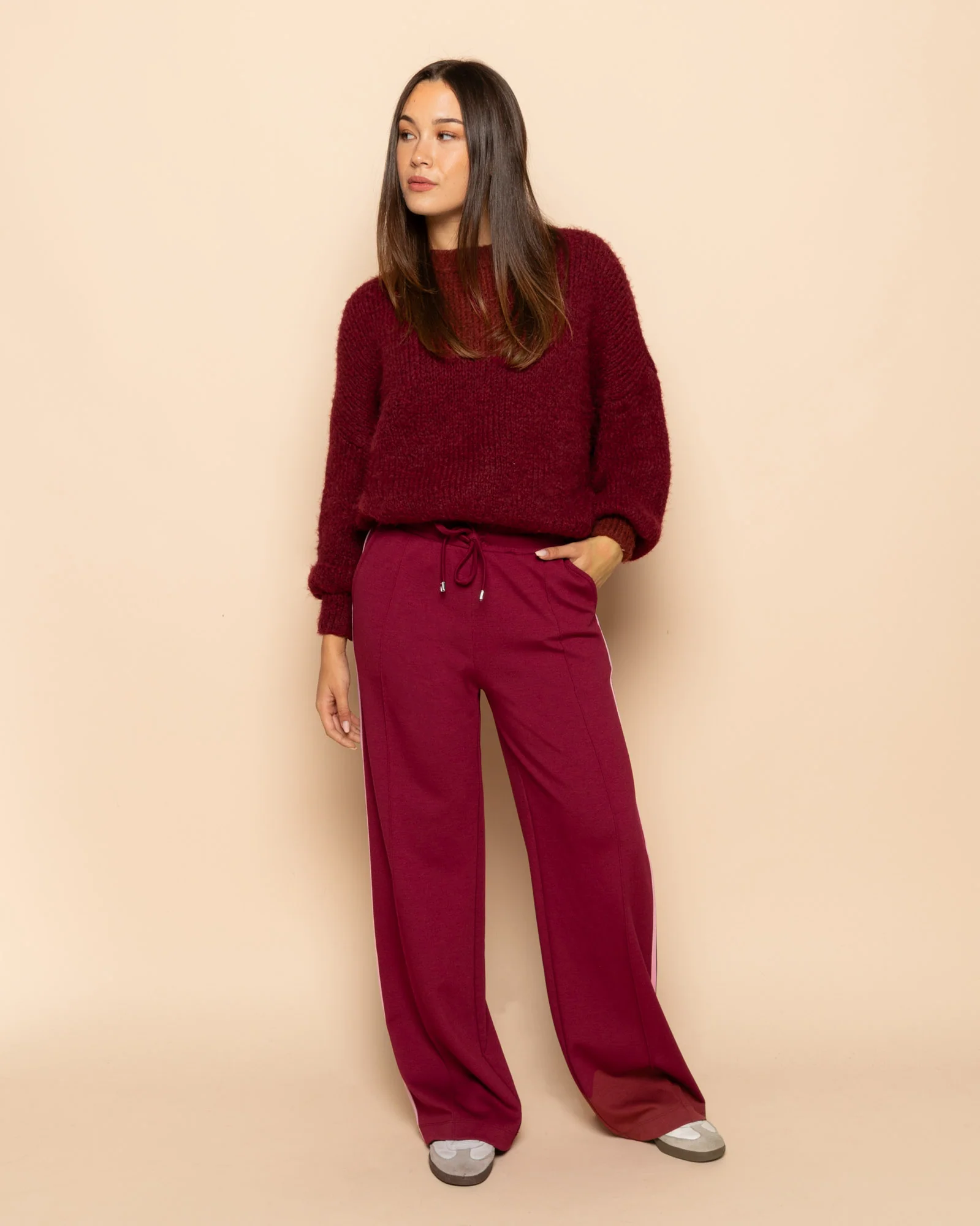 JAMIE KNIT BORDEAUX - Image 4