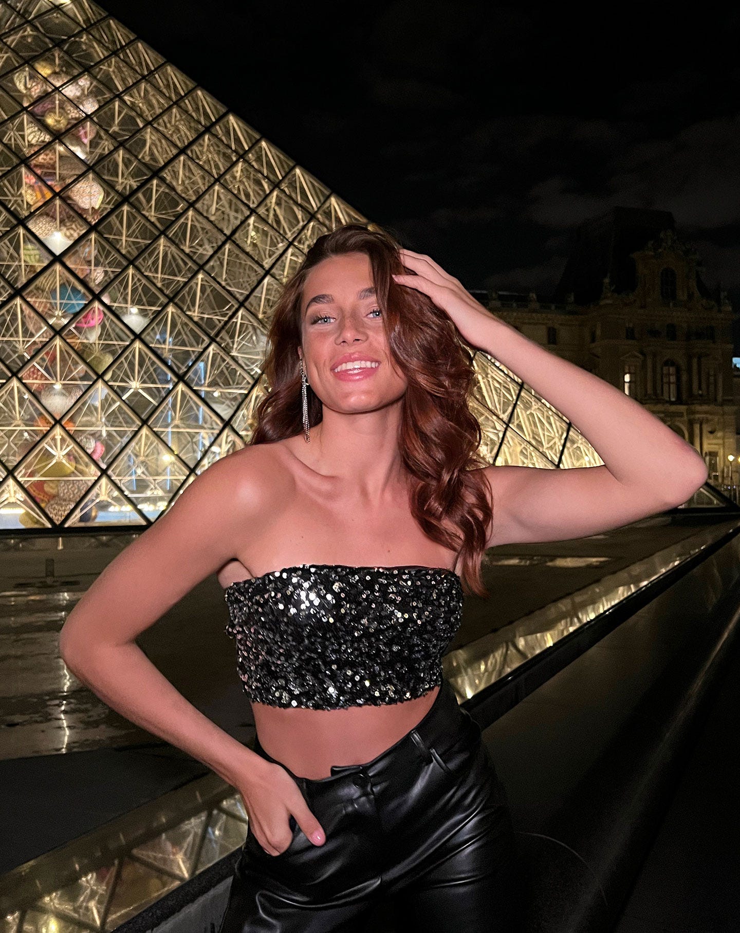 SEQUIN BANDEAU ZWART - Image 4