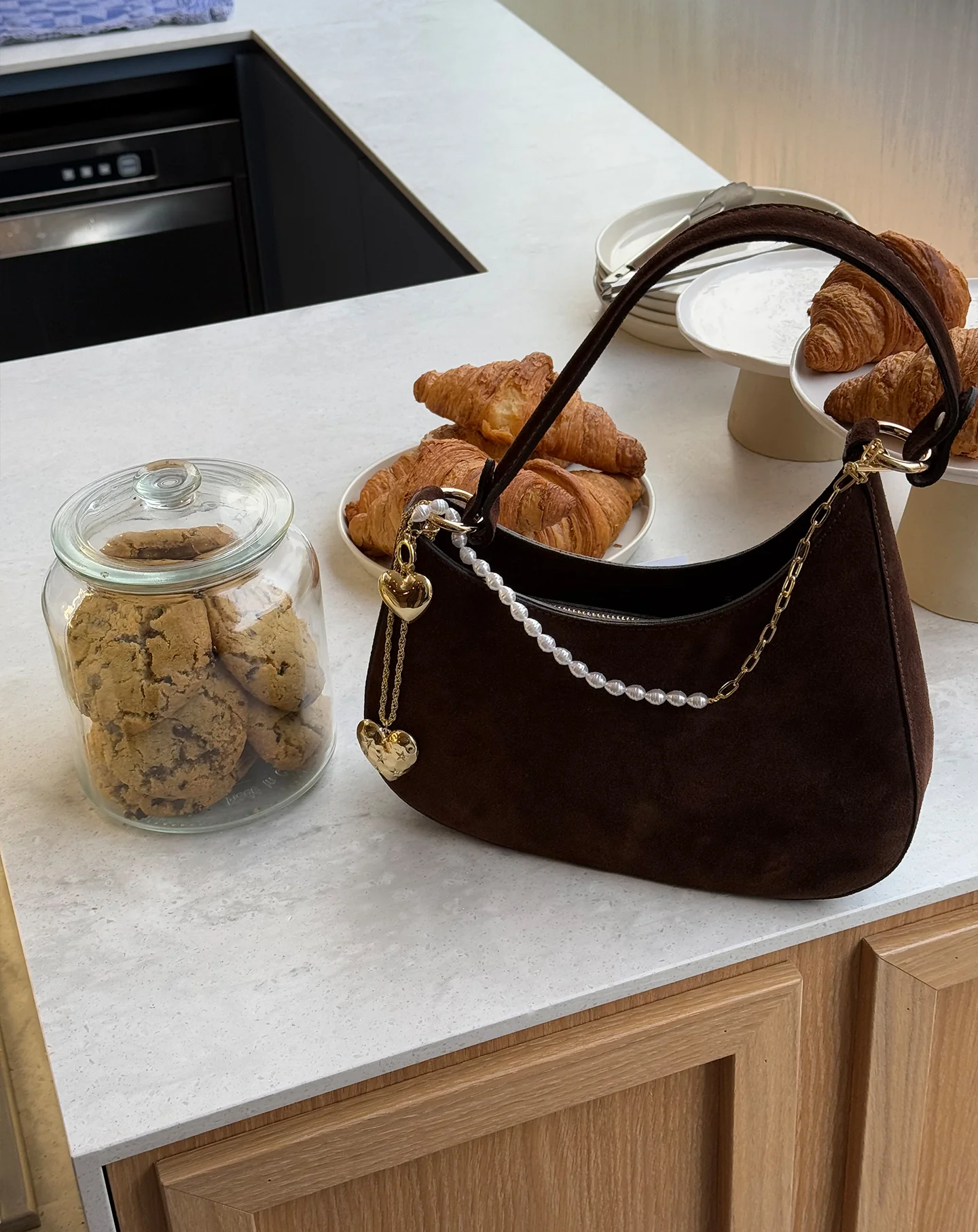 VIVIAN SUEDE BAG BRUIN - Image 3