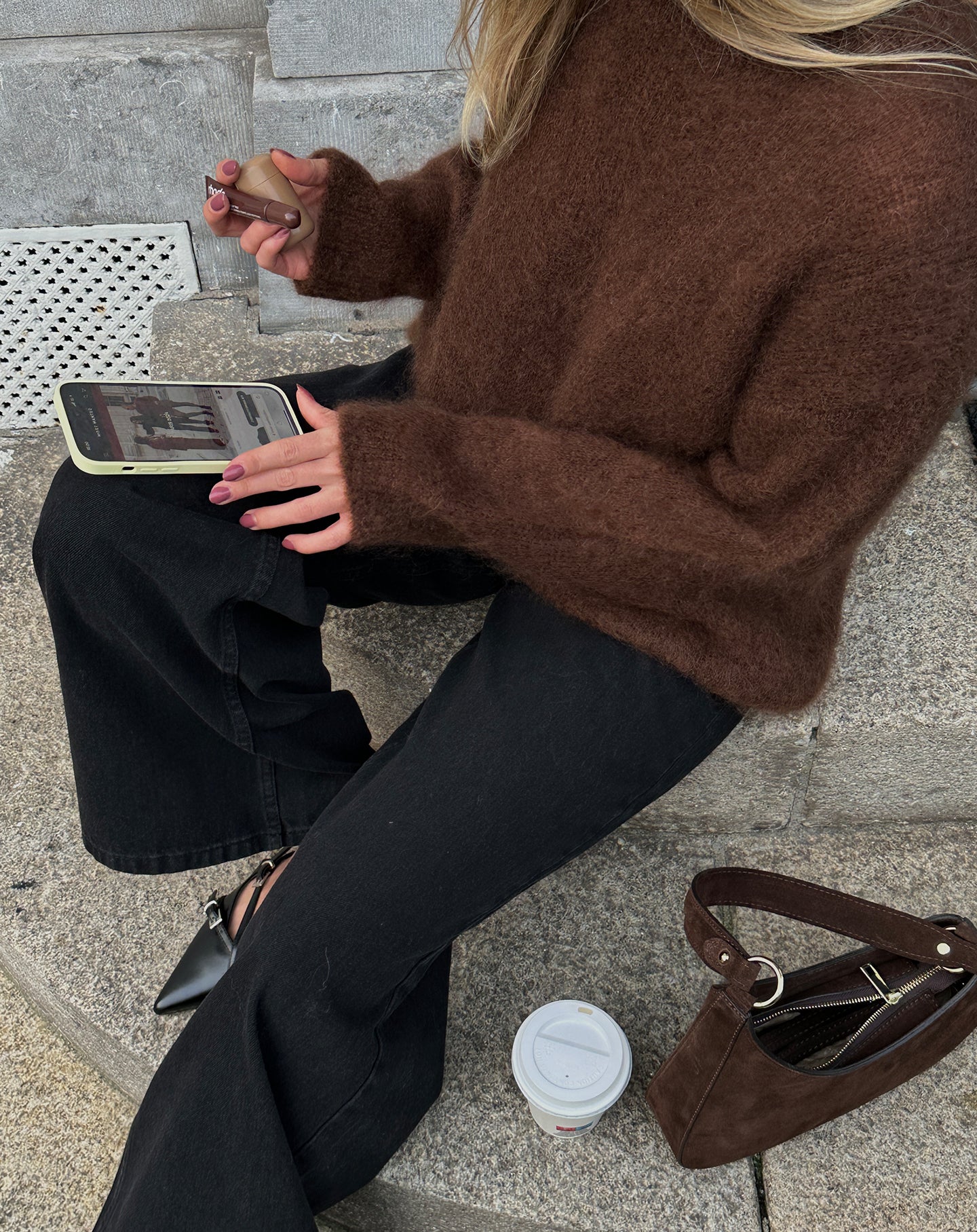 VIVIAN SUEDE BAG BRUIN - Image 5